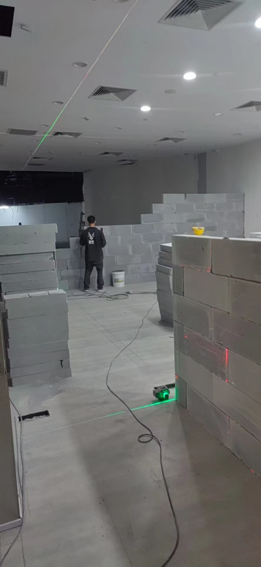 泡沫砖隔墙现场参考图4