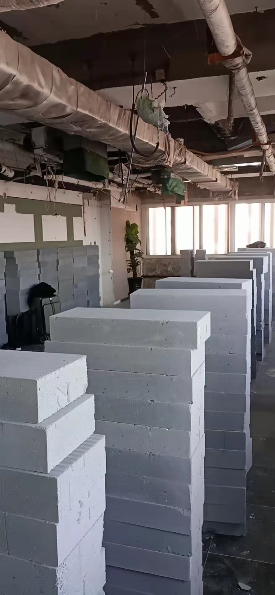 加气块隔墙现场参考图3
